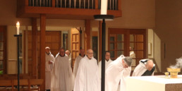 mepkin monks process into abbey church