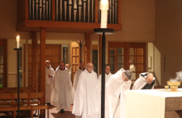mepkin monks process into abbey church