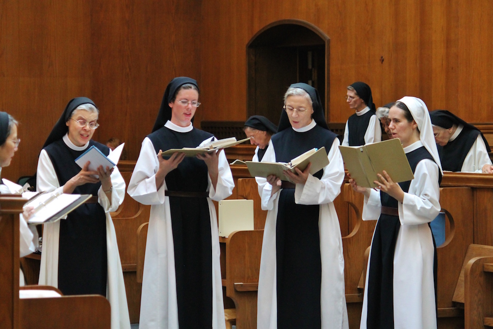 nuns chanting in choir