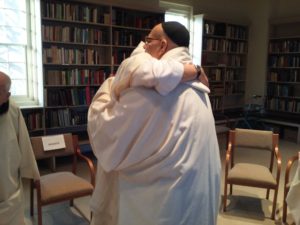 Br. John hugging Fr. Efrain