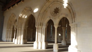 Sacred stones, facade of New Clairvaux Abbey church