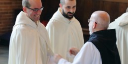 Spencer Novices receive the cloak