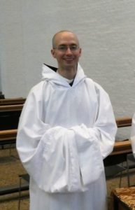 Br. Joseph of Gethsemani smiling in cowl