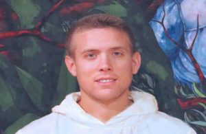 Brother Kyle Berceau of Mepkin Abbey as a postulant
